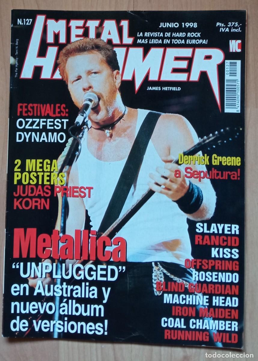 Revistas de m&uacute;sica: Metal Hammer n&ordm; 127 / Metallica, Running Wild, Iron Maiden, la Polla, Rosendo...