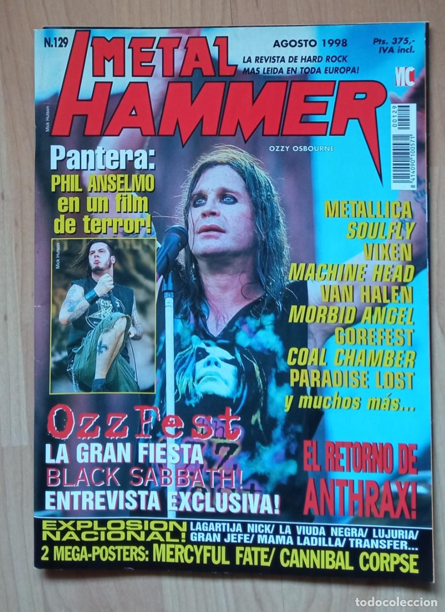 Revistas de m&uacute;sica: Metal Hammer n&ordm; 129 / Metallica, Soulfly, Vixen, Morbid Angel, Gorefest, Paradise Lost...