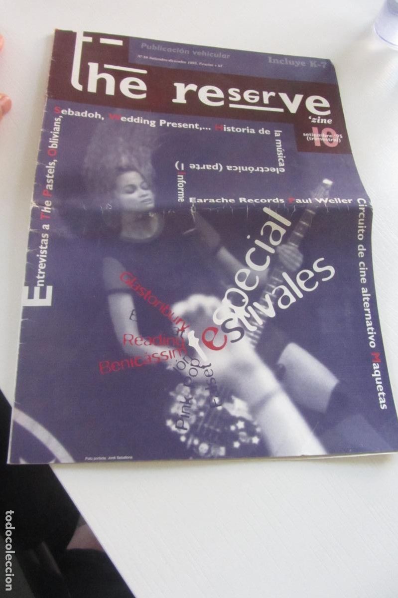 Revistas de m&uacute;sica: THE RESERVE N&ordm; 10 (1994). FANZINE INDEPENDIENTE READING SEBADOH WEDDING RESENT PASTELS. ARX91