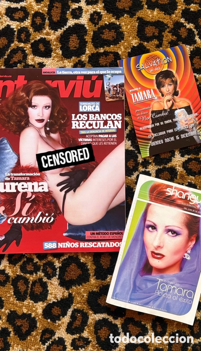 Revistas de m&uacute;sica: Lote revistas y flyer Tamara Yurena &Aacute;mbar a&ntilde;o 2000