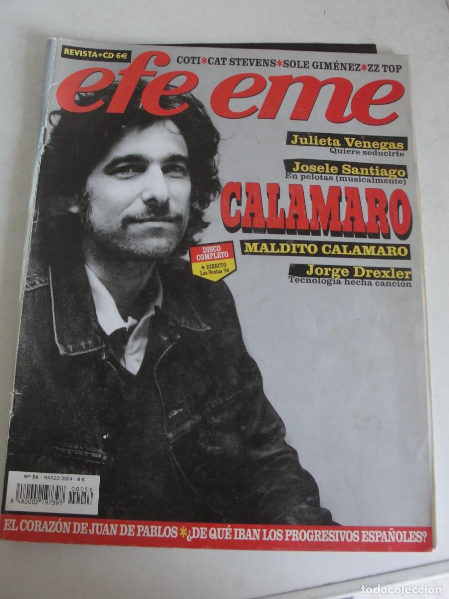 Revistas de m&uacute;sica: EFEEME 56 2004 - calamaro julieta venegas drexler sole zz top coti CAT STEVENS bowie JUAN DE PABLOS