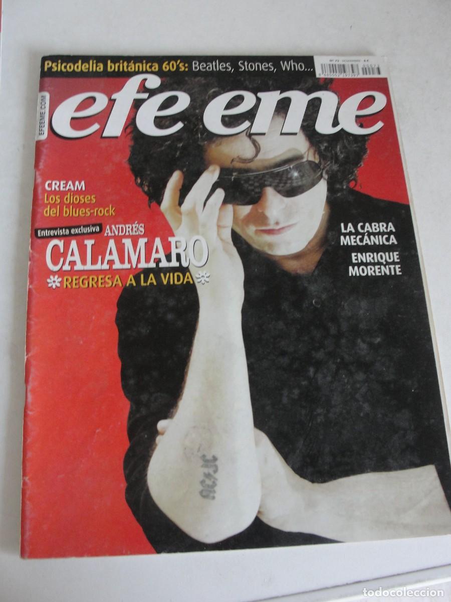 Revistas de m&uacute;sica: efeeme 73 - 2005 - CALAMARO - ENRIQUE MORENTE - PSICOLEDIA BRITISH CREAM JAGUARES PABLO GUERRERO