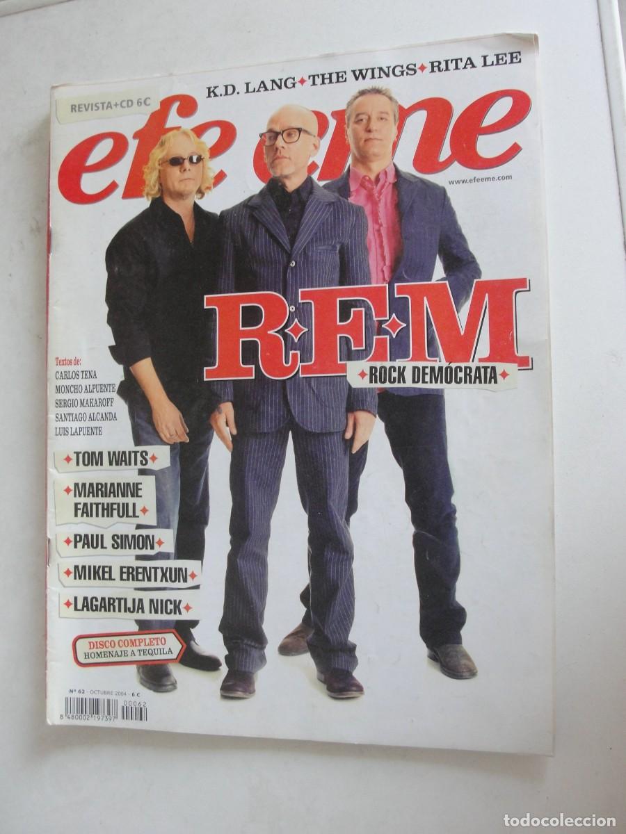 Revistas de m&uacute;sica: efeeme 62 2004 - rem tom waits paul simon lagartija nick mikel erentxun marianne faithfull wings