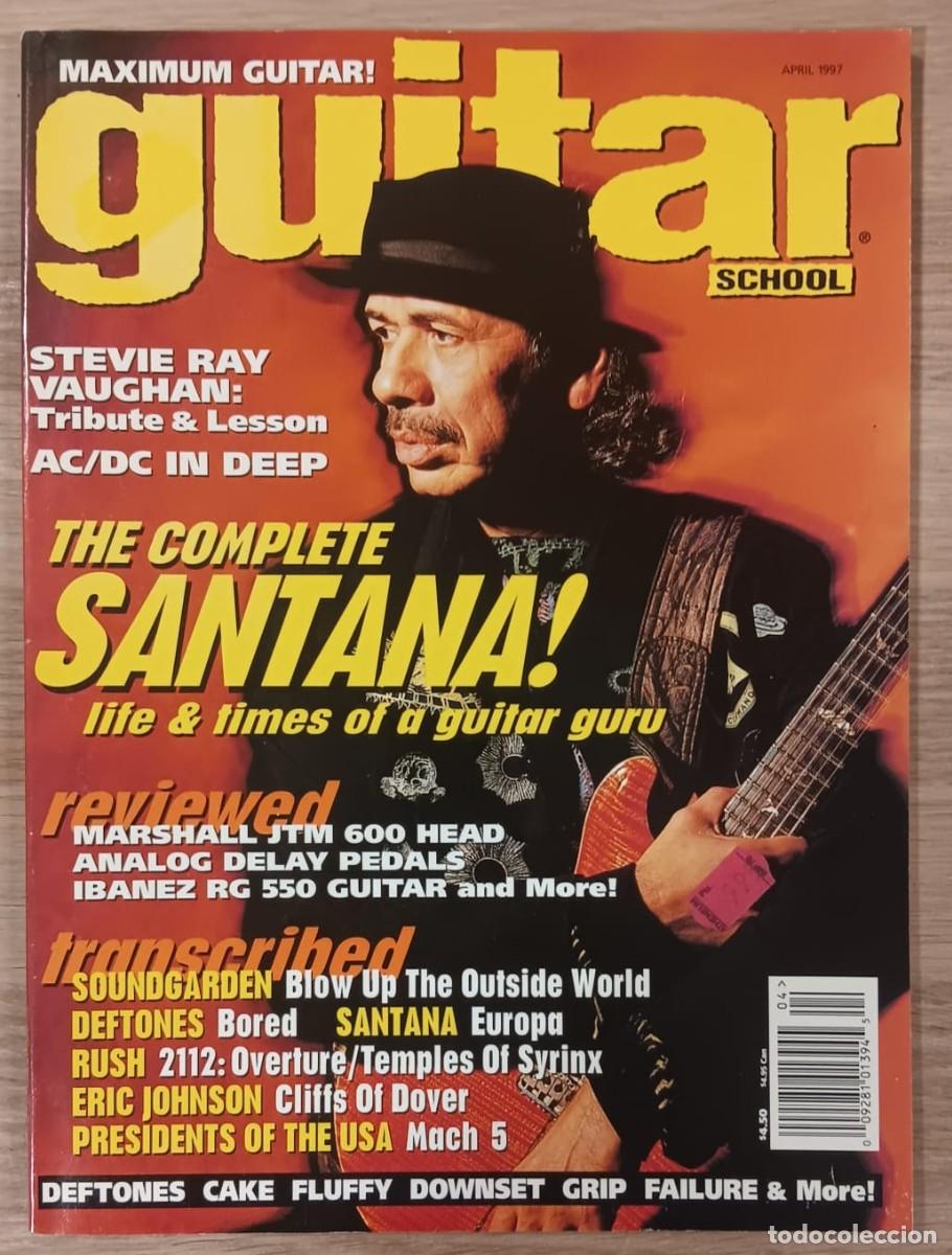 Revistas de m&uacute;sica: REVISTA GUITAR SCHOOL SANTANA SOUNDGARDEN DEFTONES RUSH