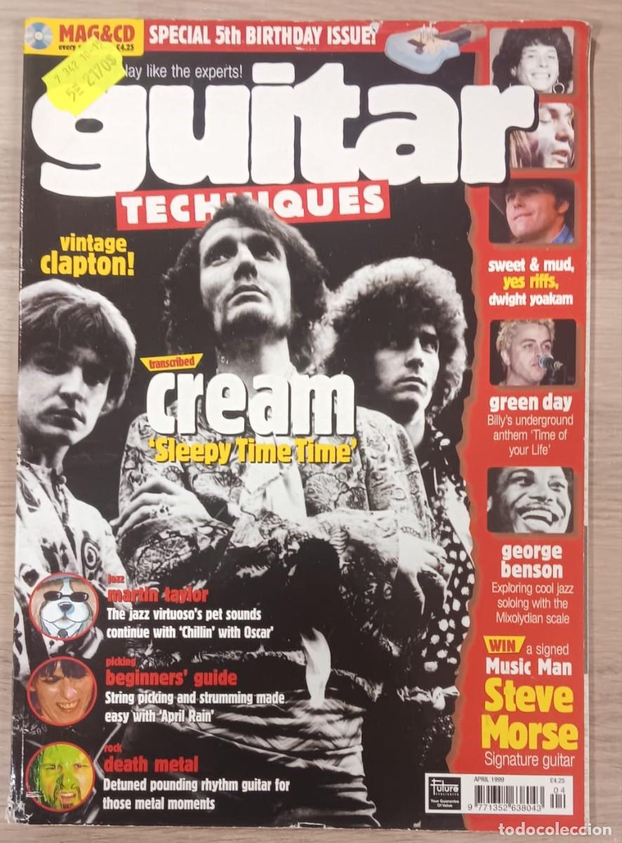 Revistas de m&uacute;sica: REVISTA GUITAR TECHNIQUES CREAM DEATH METAL GREEN DAY