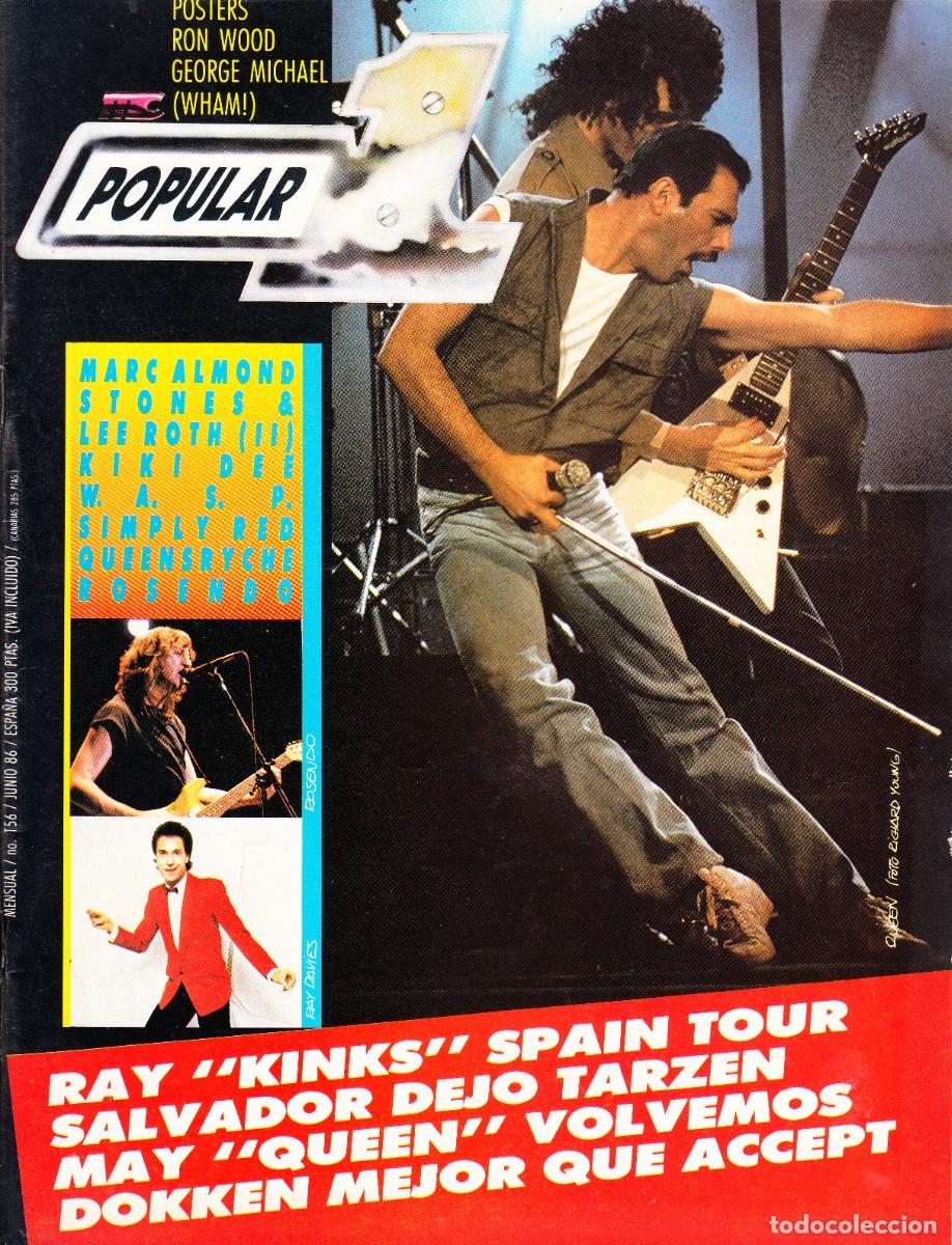 Revistas de m&uacute;sica: POPULAR 1. N&ordm; 156. JUNIO 1986.