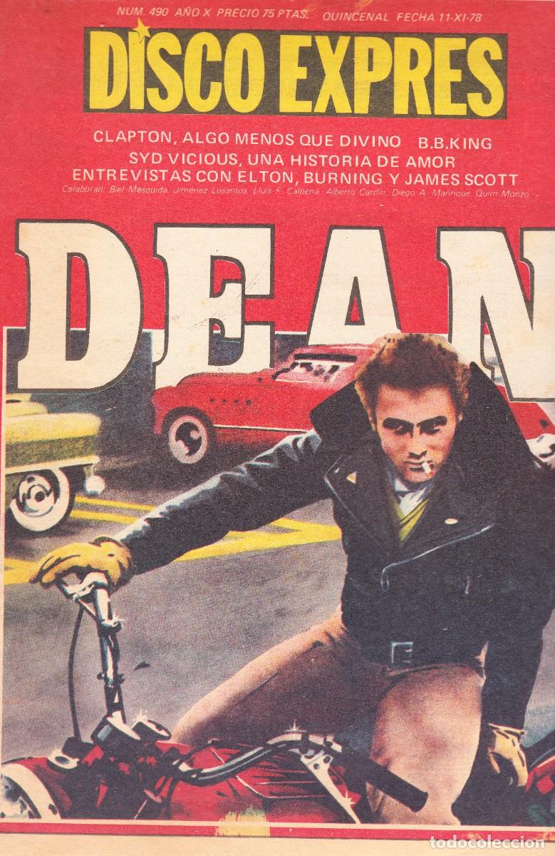 Revistas de m&uacute;sica: DISCO EXPRES. N&ordm; 490. Noviembre 1978.