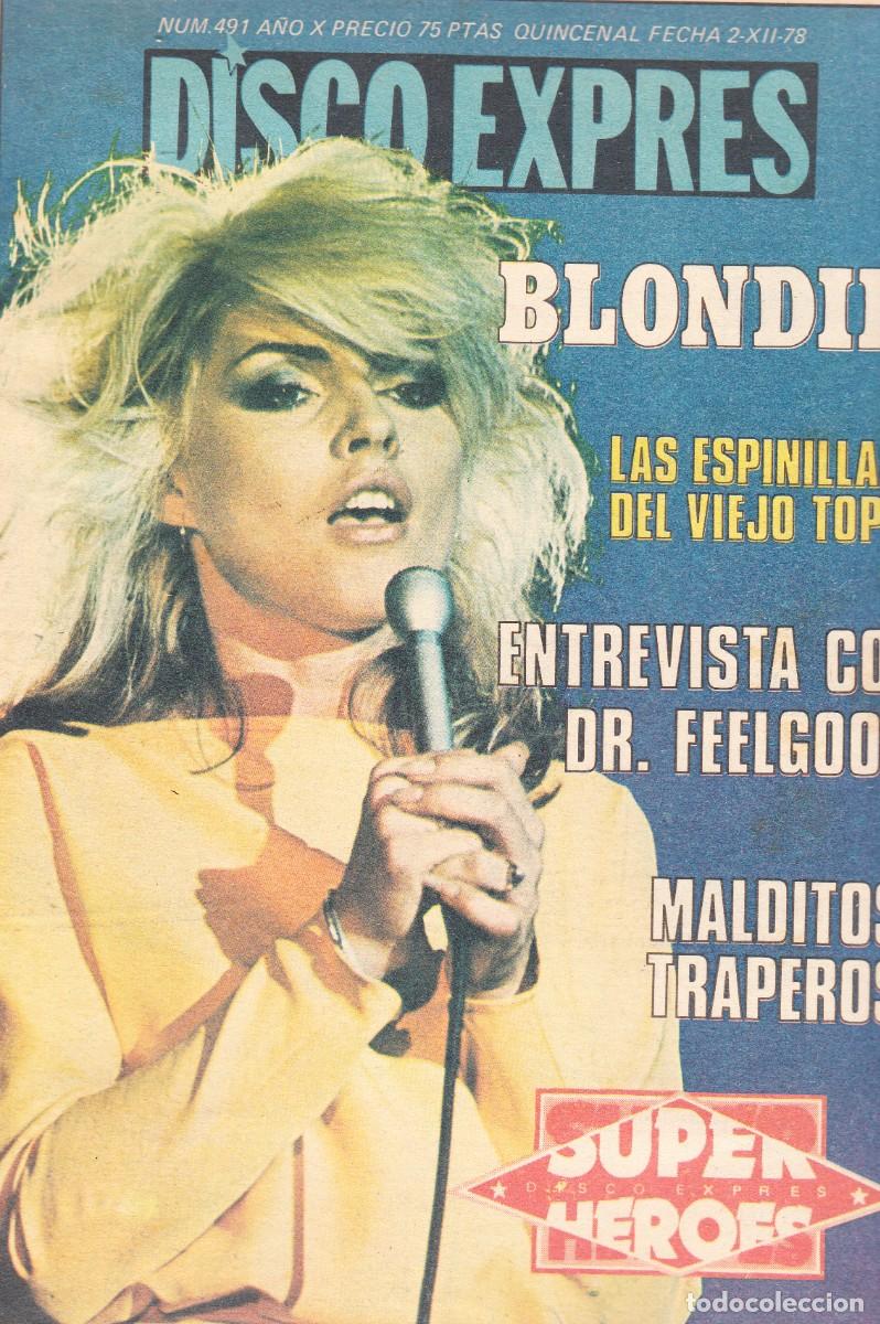 Revistas de m&uacute;sica: DISCO EXPRES. N&ordm; 491. 2&ordf; QUINCENA NOVIEMBRE 1978.
