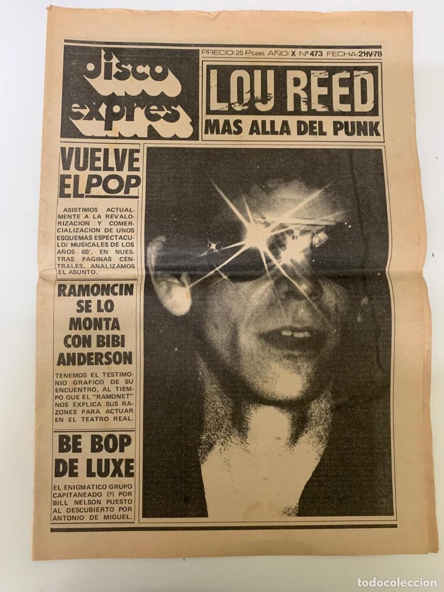 Revistas de m&uacute;sica: DISCO EXPRES. N&ordm; 473. ABRIL 1978.