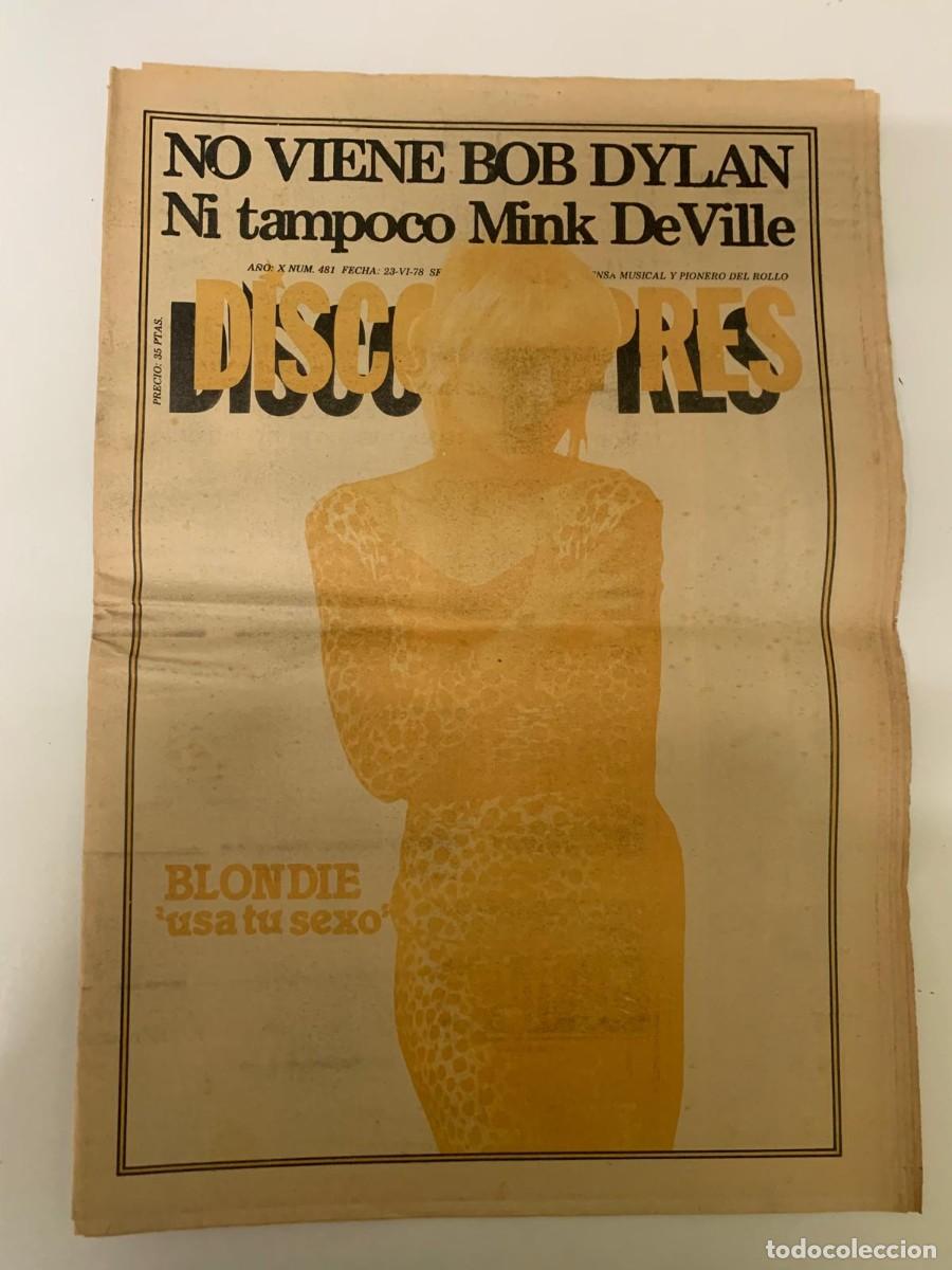 Revistas de m&uacute;sica: DISCO EXPRES. N&ordm; 481. ULTIMA SEMANA DE JUNIO DE 1978.