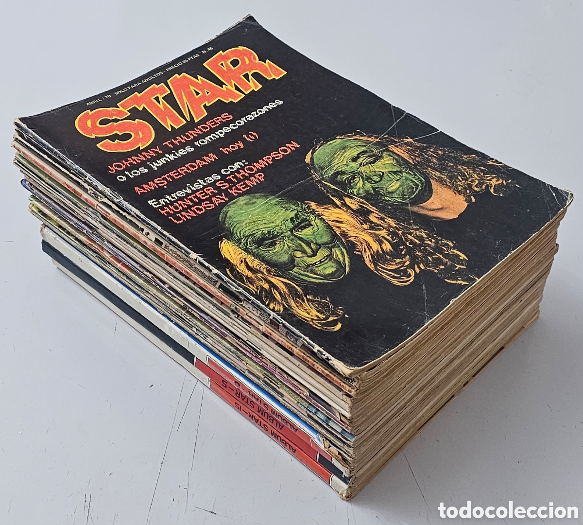Revistas de m&uacute;sica: LOTE 21 REVISTAS STAR COMIC Y MUSICA UNDERGROUND 1970s (Incluye 3 Tomos)