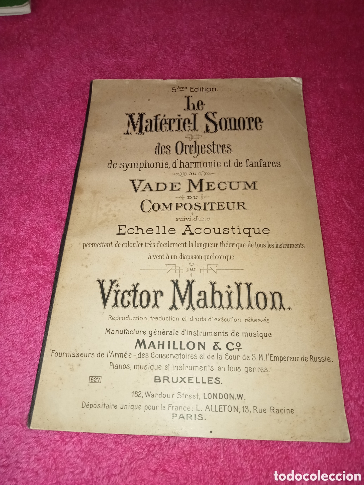 Revistas de m&uacute;sica: Le material sonore des orchestres