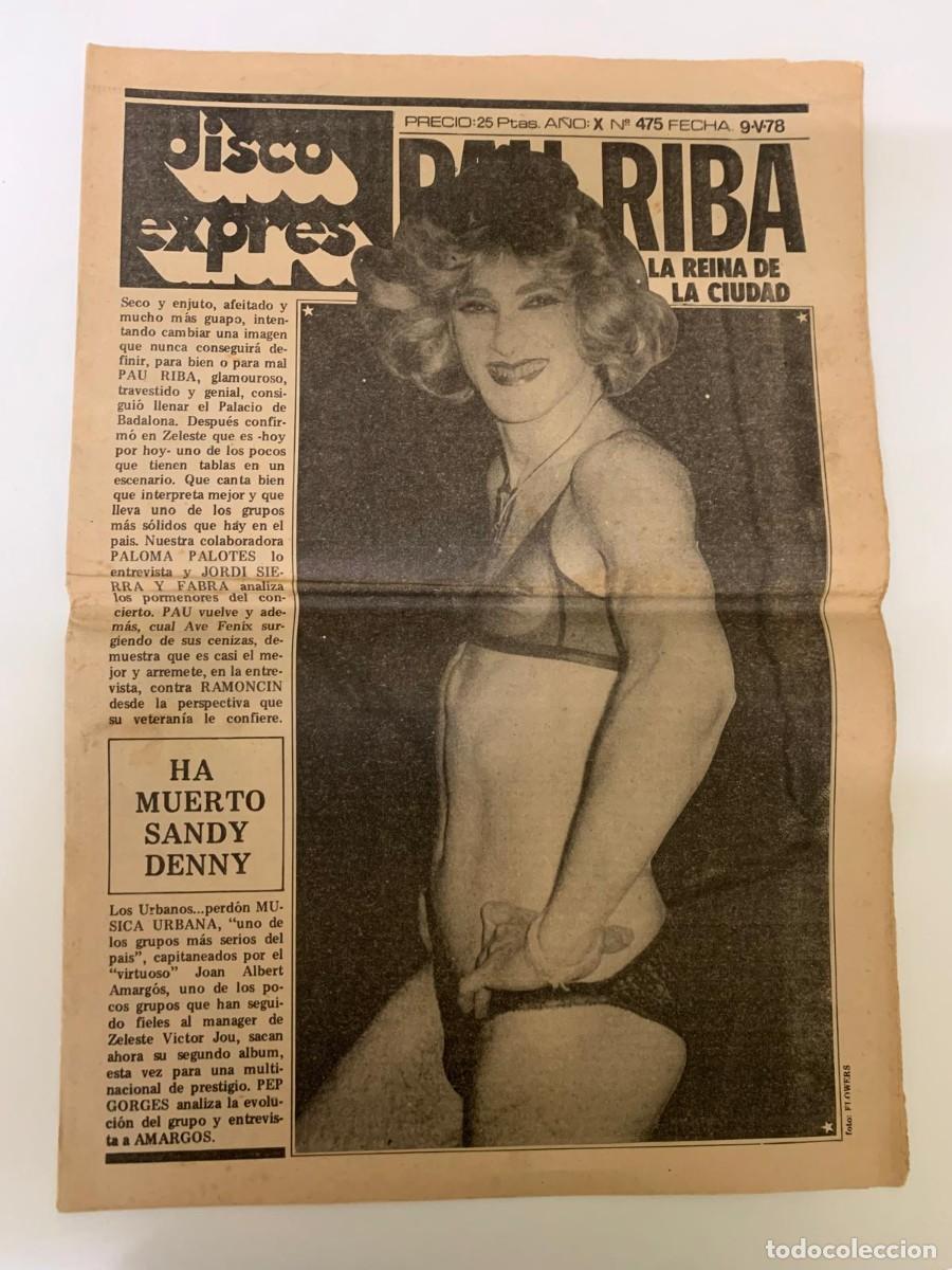 Revistas de m&uacute;sica: RUTA 66. N&ordm; 475. MAYO 1978.