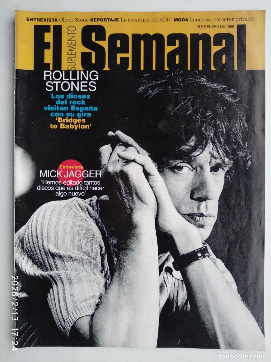 Revistas de m&uacute;sica: ROLLING STONES. REVISTA EL SEMANAL. 1998.