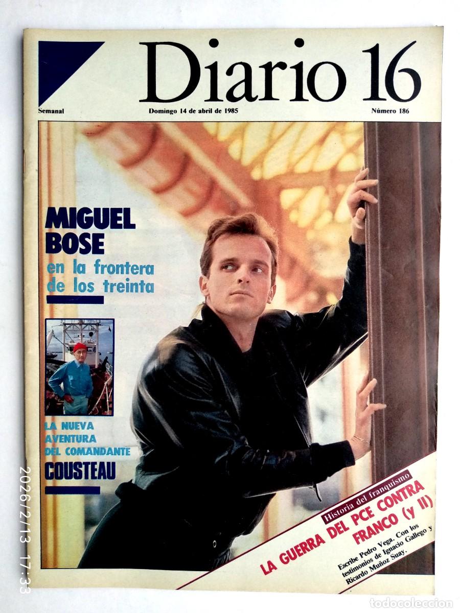 Revistas de m&uacute;sica: MIGUEL BOS&Eacute;. REVISTA DIARIO 16. 1985.