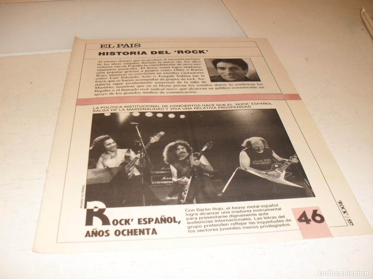 Revistas de m&uacute;sica: SUPLEMENTO DOMINCIAL EL PAIS:HISTORIA DEL ROCK,N&ordm; 46,ROCK ESPA&Ntilde;OL A'80,DE 53,A&Ntilde;OS 80
