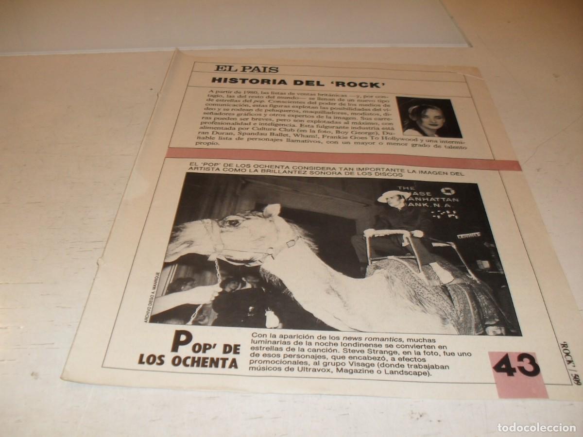 Revistas de m&uacute;sica: SUPLEMENTO DOMINCIAL EL PAIS:HISTORIA DEL ROCK,N&ordm; 43,POP DE LOS 80,DE 53,A&Ntilde;OS 80