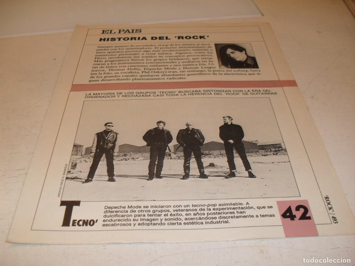 Revistas de m&uacute;sica: SUPLEMENTO DOMINICAL EL PAIS:HISTORIA DEL ROCK,N&ordm; 42,TECNO,DE 53,A&Ntilde;OS 80
