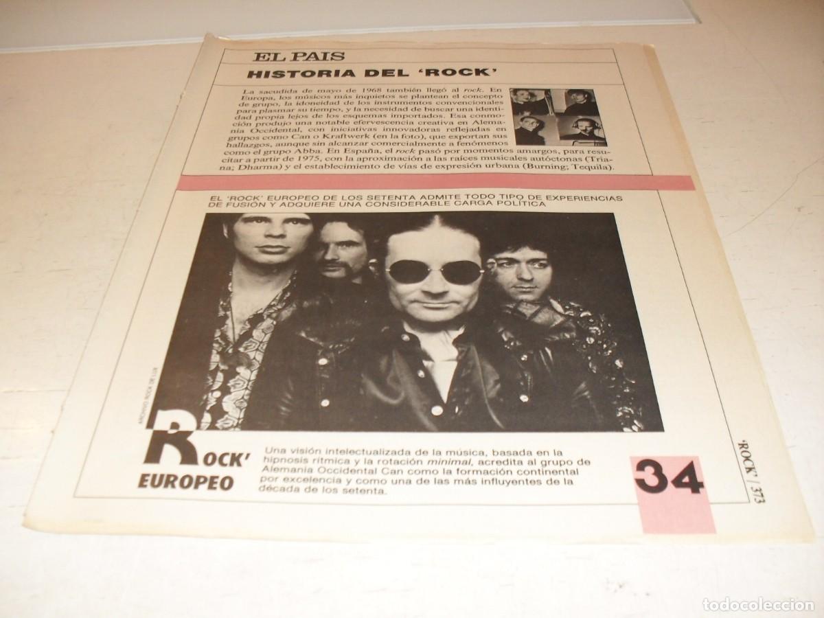 Revistas de m&uacute;sica: SUPLEMENTO DOMINICAL EL PAIS:HISTORIA DEL ROCK,N&ordm; 34,ROCK EUROPEO,DE 53,A&Ntilde;OS 80