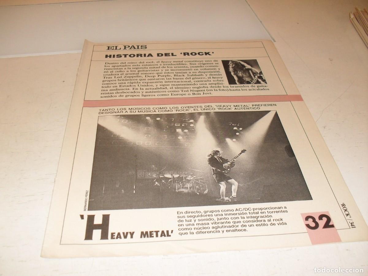 Revistas de m&uacute;sica: SUPLEMENTO DOMINICAL EL PAIS:HISTORIA DEL ROCK,N&ordm; 32,HEAVY METAL,DE 53,A&Ntilde;OS 80