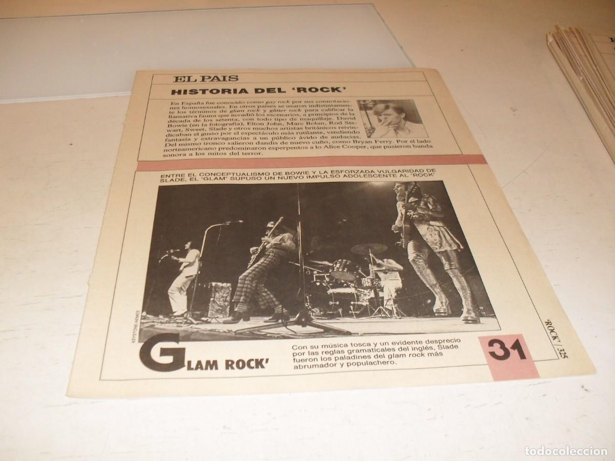 Revistas de m&uacute;sica: SUPLEMENTO DOMINICAL EL PAIS:HISTORIA DEL ROCK,N&ordm; 31,GLAM ROCK,DE 53,A&Ntilde;OS 80