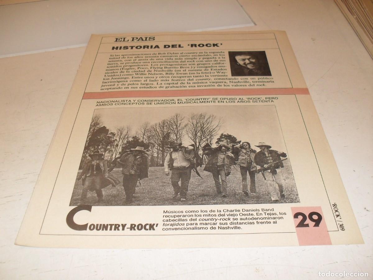 Revistas de m&uacute;sica: SUPLEMENTO DOMINICAL EL PAIS:HISTORIA DEL ROCK,N&ordm; 29,COUNTRY ROCK,DE 53,A&Ntilde;OS 80