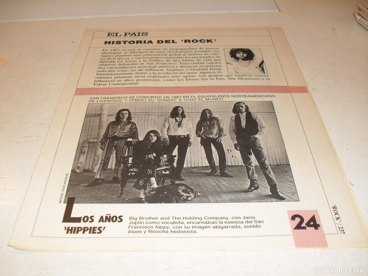 Revistas de m&uacute;sica: SUPLEMENTO DOMINICAL EL PAIS:HISTORIA DEL ROCK,N&ordm; 24,LOS A&Ntilde;&Oacute;S HIPPIES,DE 53,A&Ntilde;OS 80