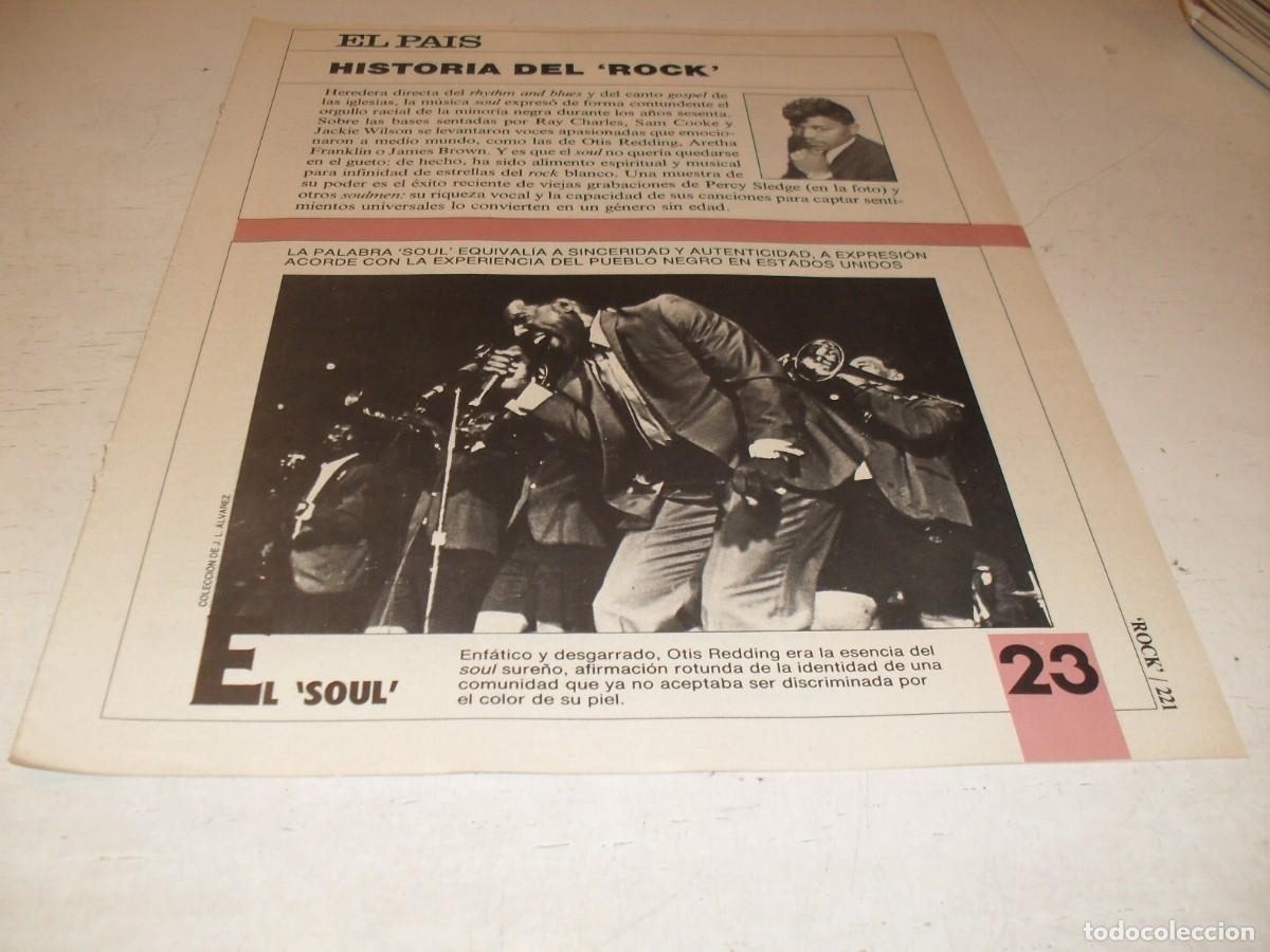 Revistas de m&uacute;sica: SUPLEMENTO DOMINICAL EL PAIS:HISTORIA DEL ROCK,N&ordm; 23,EL SOUL,DE 53,A&Ntilde;OS 80