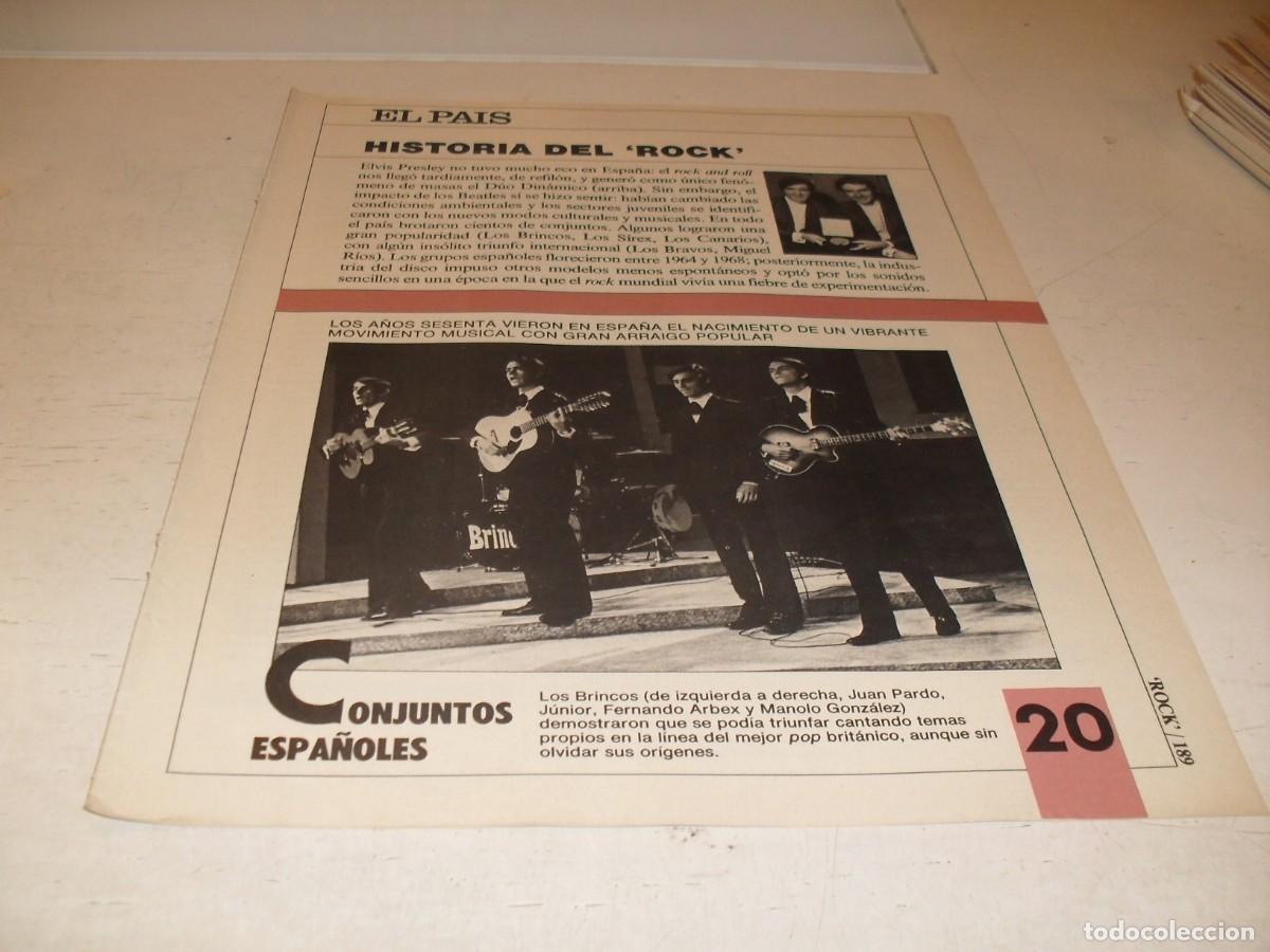 Revistas de m&uacute;sica: SUPLEMENTO DOMINICAL EL PAIS:HISTORIA DEL ROCK,N&ordm; 20,CONJUNTOS ESPA&Ntilde;OLES,DE 53,A&Ntilde;OS 80
