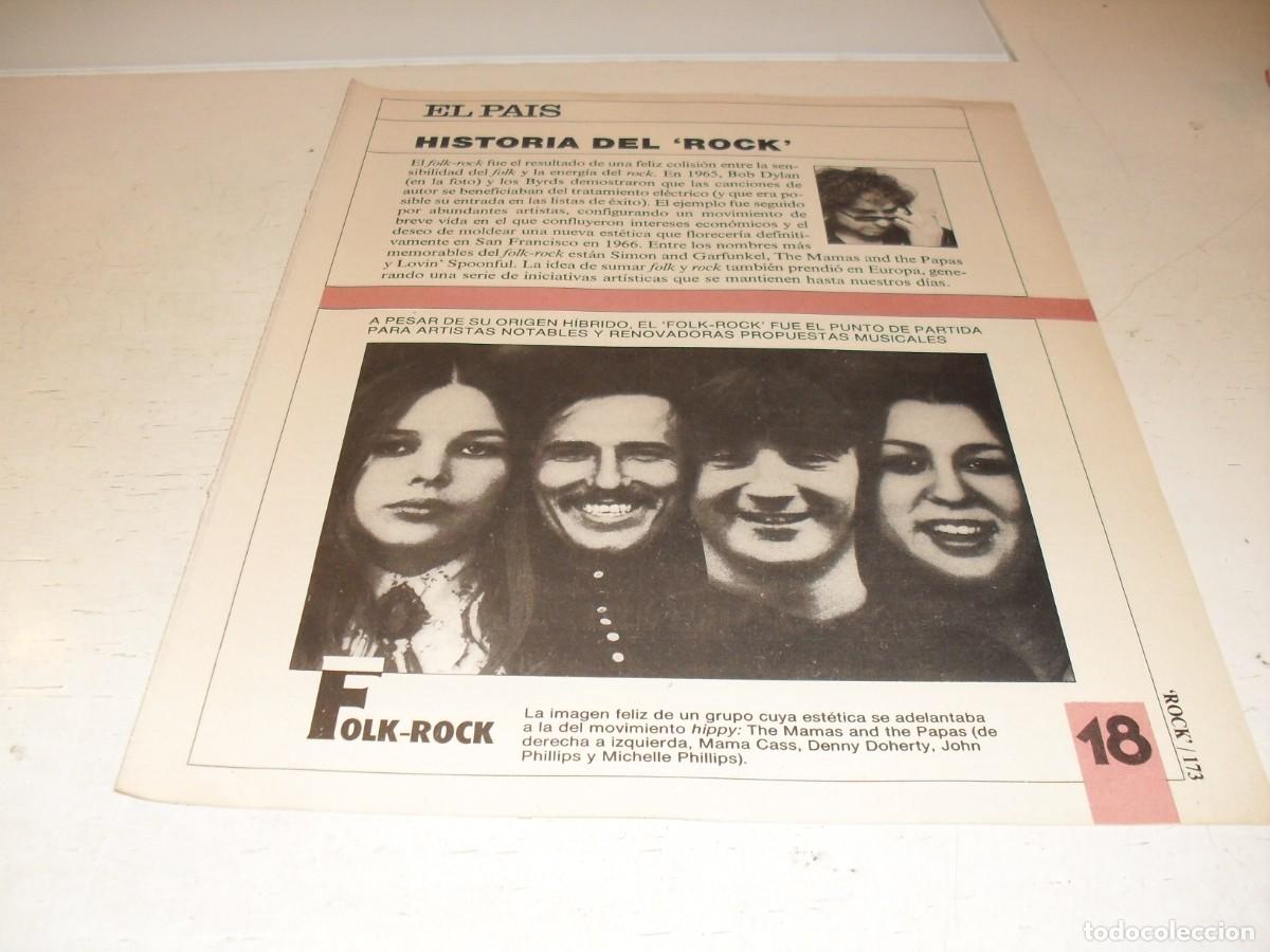 Revistas de m&uacute;sica: SUPLEMENTO DOMINICAL EL PAIS:HISTORIA DEL ROCK,N&ordm; 18,FOLK- ROCK,DE 53,A&Ntilde;OS 80