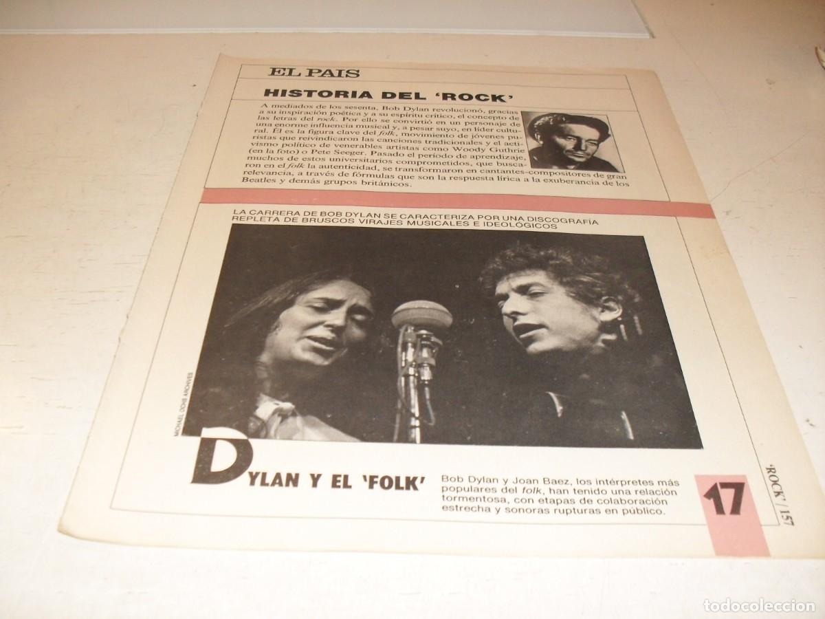 Revistas de m&uacute;sica: SUPLEMENTO DOMINICAL EL PAIS:HISTORIA DEL ROCK,N&ordm; 17,DYLAN Y EL FOLK,DE 53,A&Ntilde;OS 80