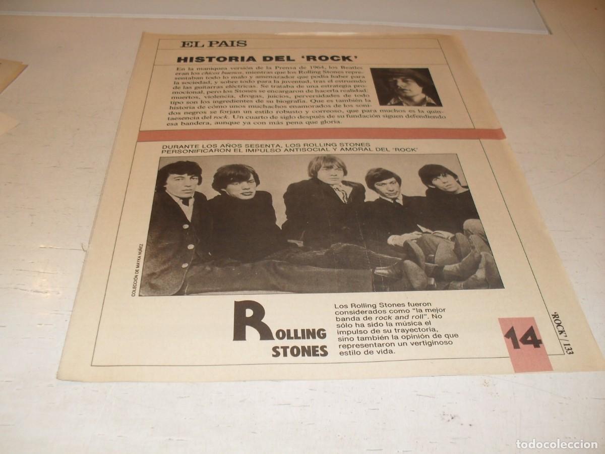 Revistas de m&uacute;sica: SUPLEMENTO DOMINICAL EL PAIS:HISTORIA DEL ROCK,N&ordm; 14,ROLLING STONES,DE 53,A&Ntilde;OS 80