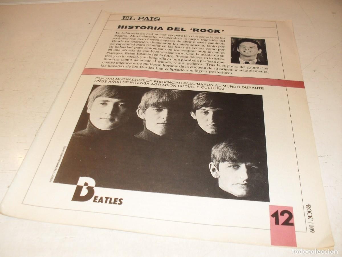 Revistas de m&uacute;sica: SUPLEMENTO DOMINICAL EL PAIS:HISTORIA DEL ROCK,N&ordm; 12,BEATLES,DE 53,A&Ntilde;OS 80