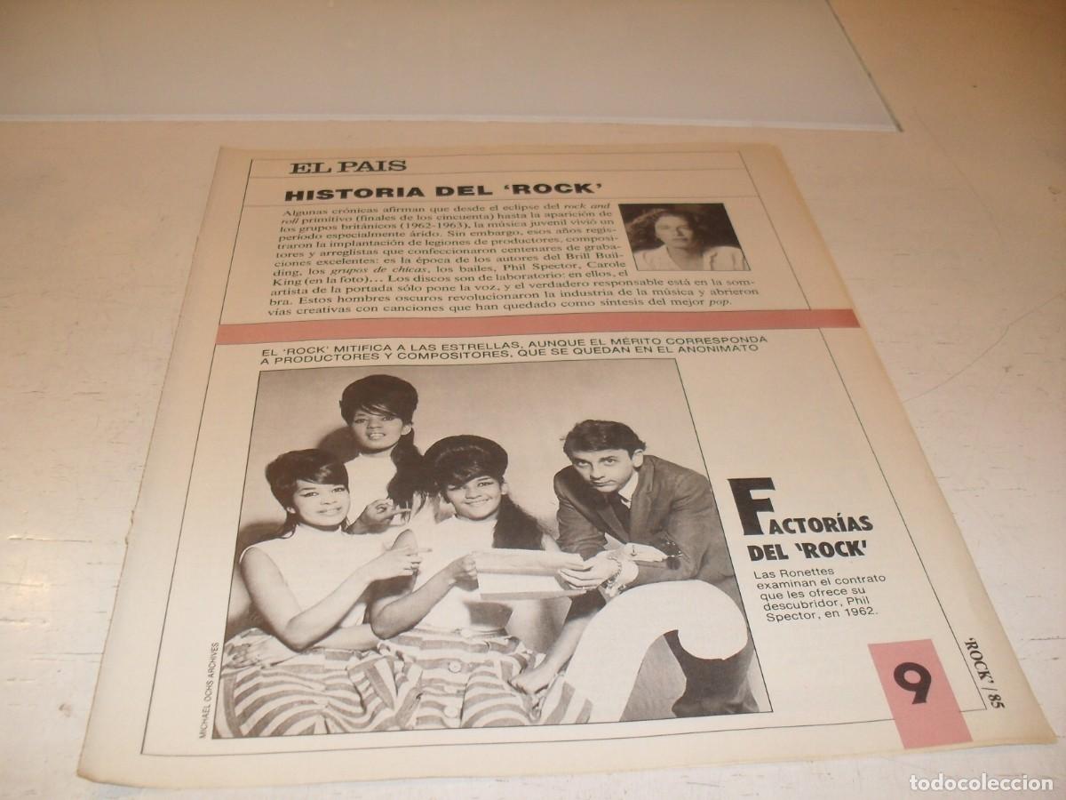 Revistas de m&uacute;sica: SUPLEMENTO DOMINICAL EL PAIS:HISTORIA DEL ROCK,N&ordm; 9,FACTORIAS DEL ROCK,DE 53,A&Ntilde;OS 80