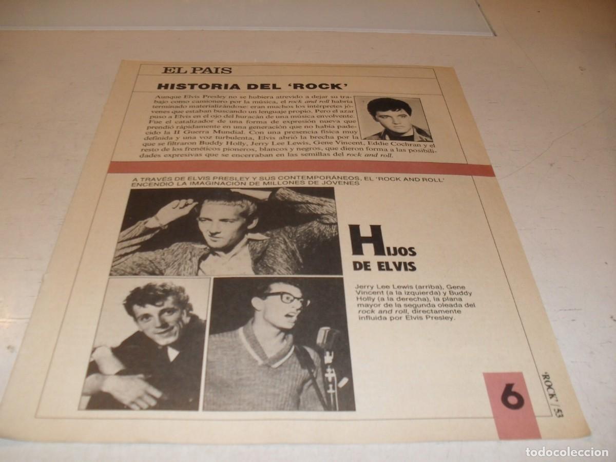 Revistas de m&uacute;sica: SUPLEMENTO DOMINICAL EL PAIS:HISTORIA DEL ROCK,N&ordm; 6,HIJOS DE ELVIS,DE 53,A&Ntilde;OS 80