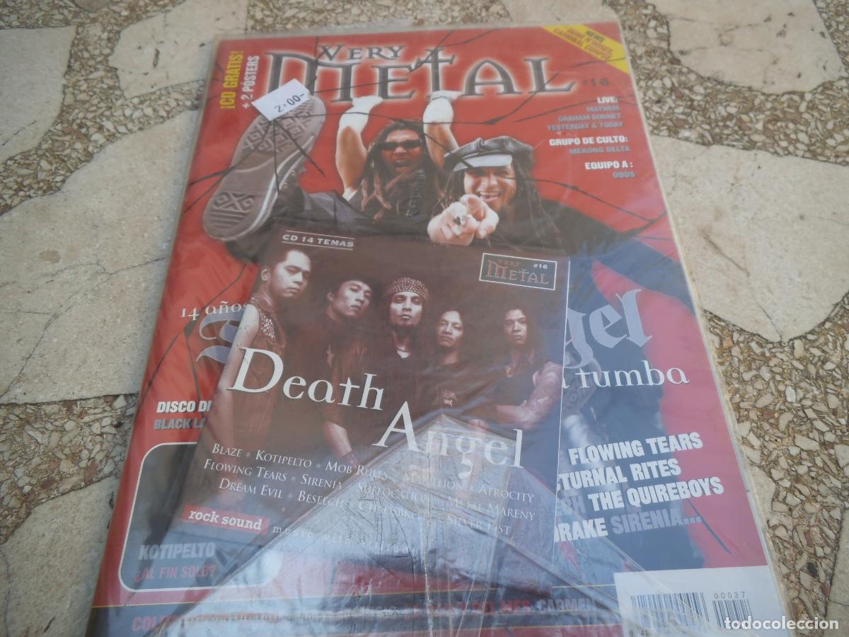 Revistas de m&uacute;sica: very metal n&ordm; 27, con cd, death angel, twisted sister, flowing tears, the quireboys, mandrake, 2 pos