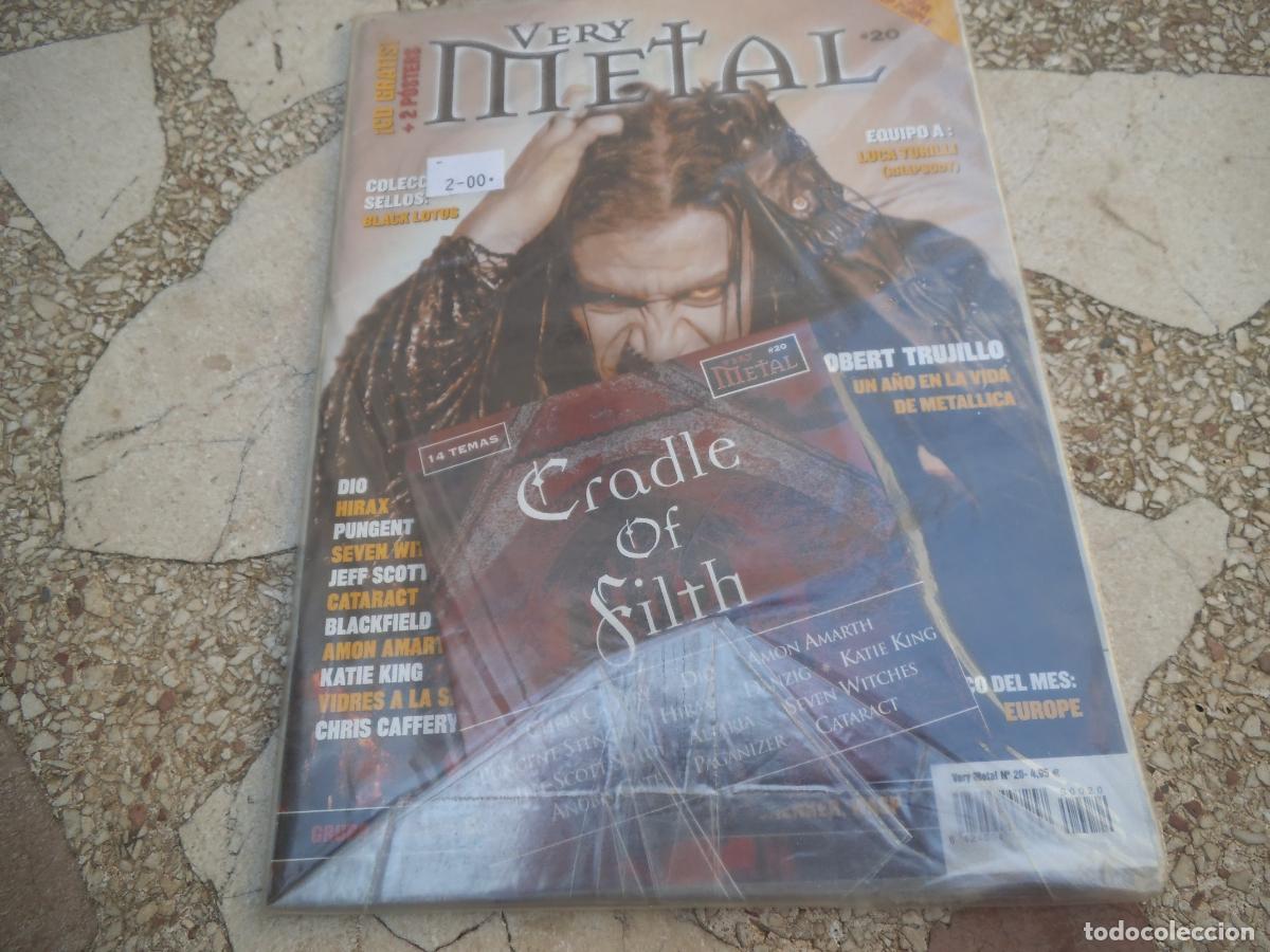 Revistas de m&uacute;sica: very metal n&ordm; 20, con cd, bon jovi, deep purple, 2 posters, cradle of filth, seven witches