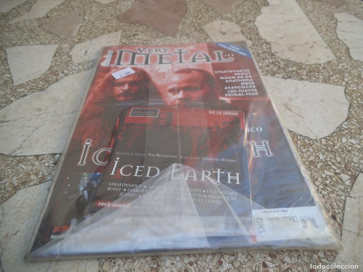 Revistas de m&uacute;sica: very metal n&ordm; 21, con cd, con poster, deep purple, iced earth, stratovarius, anathema, edguy