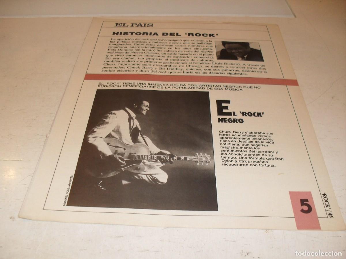 Revistas de m&uacute;sica: SUPLEMENTO DOMINICAL EL PAIS:HISTORIA DEL ROCK,N&ordm; 5,EL ROCK NEGRO,DE 53,A&Ntilde;OS 80