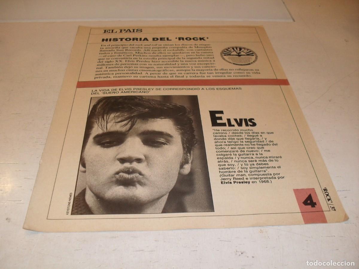 Revistas de m&uacute;sica: SUPLEMENTO DOMINICAL EL PAIS:HISTORIA DEL ROCK,N&ordm; 4.ELVIS,DE 53,A&Ntilde;OS 80