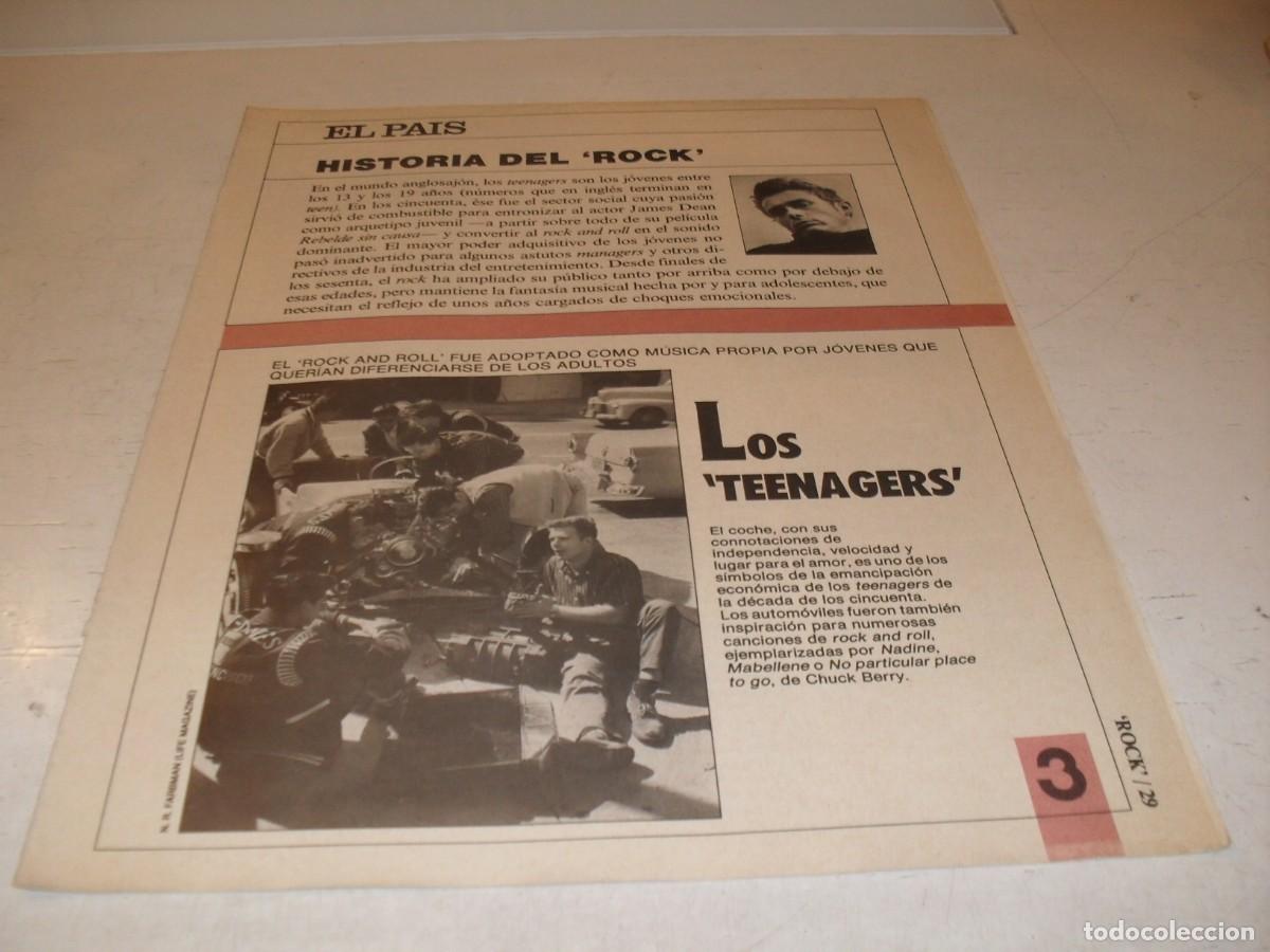 Revistas de m&uacute;sica: SUPLEMENTO DOMINICAL EL PAIS:HISTORIA DEL ROCK,N&ordm; 3,LOS TEENAGERS,DE 53,A&Ntilde;OS 80