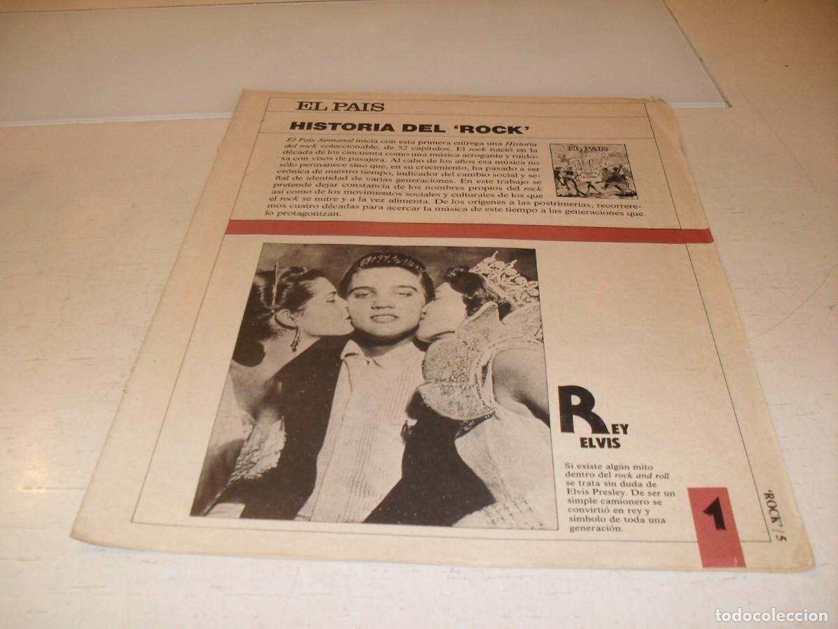 Revistas de m&uacute;sica: SUPLEMENTO DOMINICAL EL PAIS:HISTORIA DEL ROCK,N&ordm; 1,REY ELVIS,DE 53,A&Ntilde;OS 80
