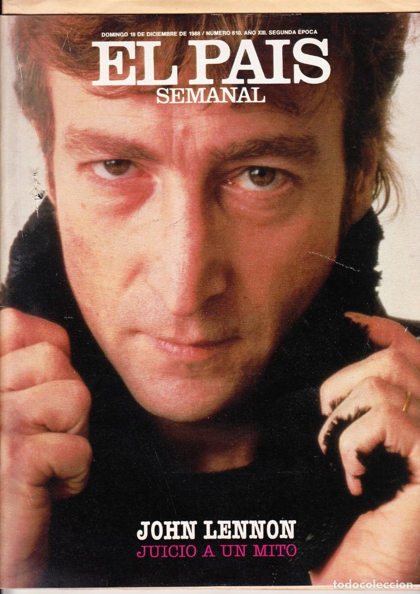 Revistas de m&uacute;sica: EL PAIS. DICIEMBRE 1988. REPORTAJE ESPECIAL JOHN LENNON.