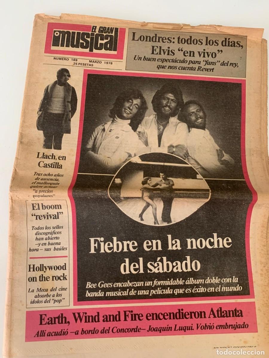 Revistas de m&uacute;sica: REVISTA EL GRAN MUSICAL. N&ordm; 169. MARZO 1978. BEE GEES.