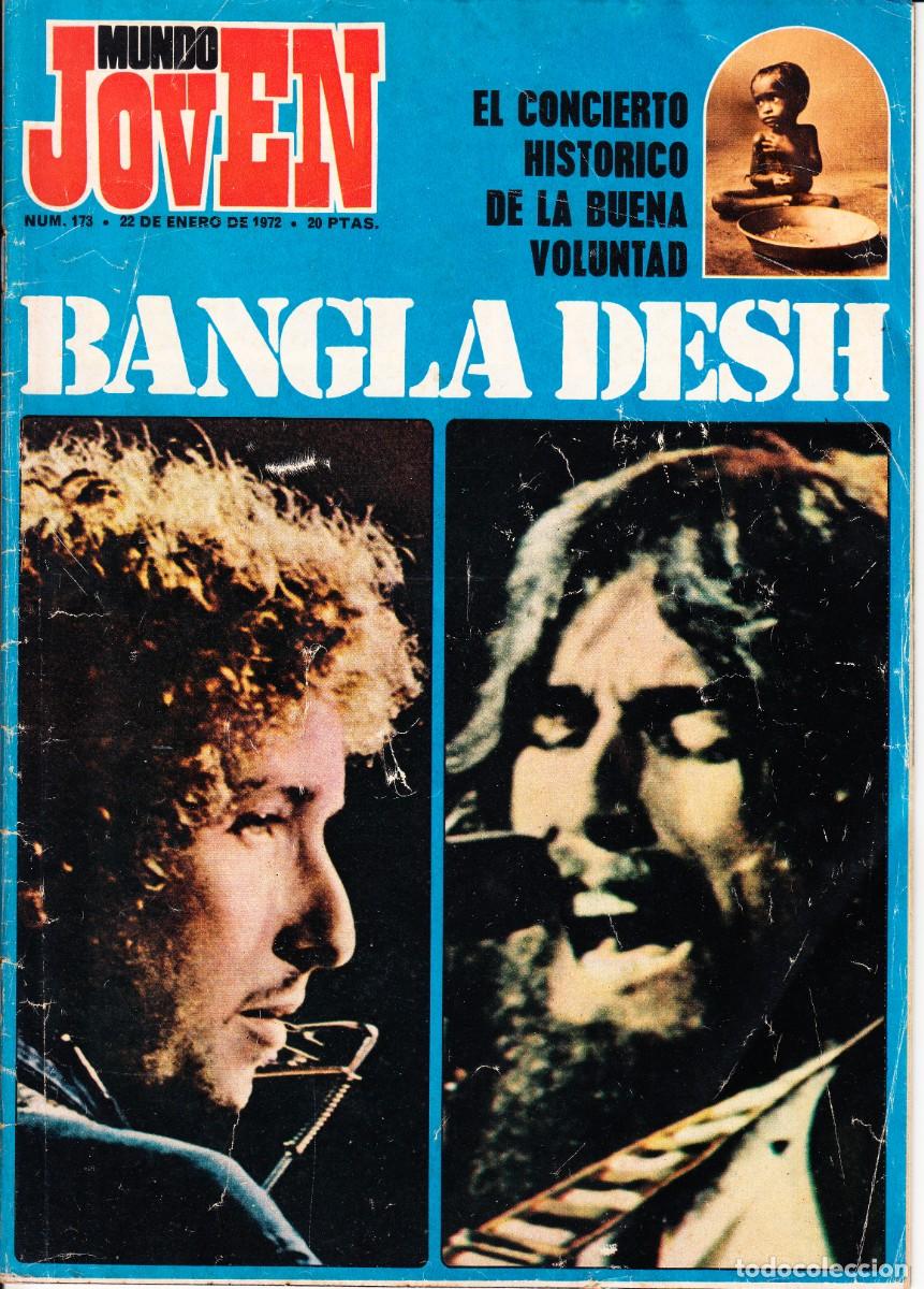 Revistas de m&uacute;sica: MUNDO JOVEN. N&ordm; 173. ENERO 1972. CONCIERTO BANGLA DESH.