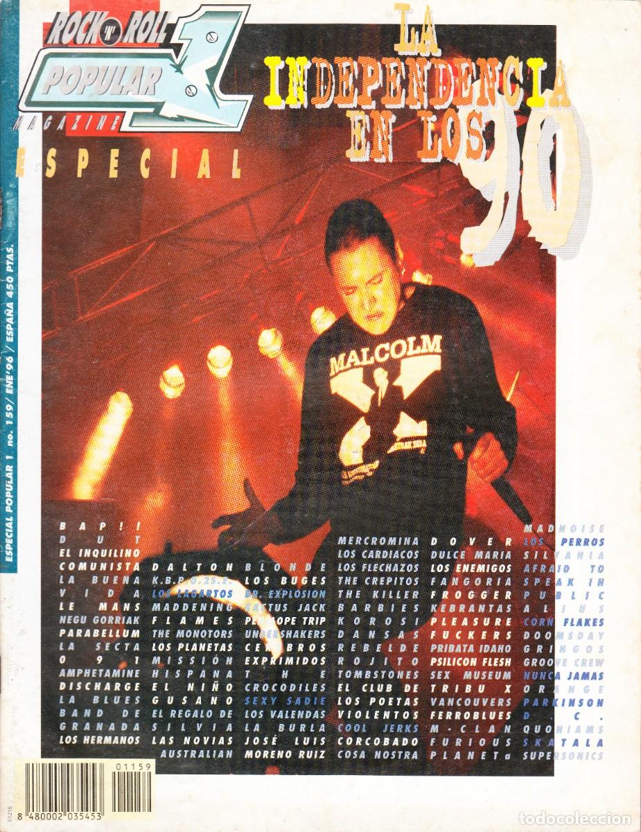 Revistas de m&uacute;sica: POPULAR 1. N&ordm; 159. LA INDEPENDENCIA DE LOS 90.
