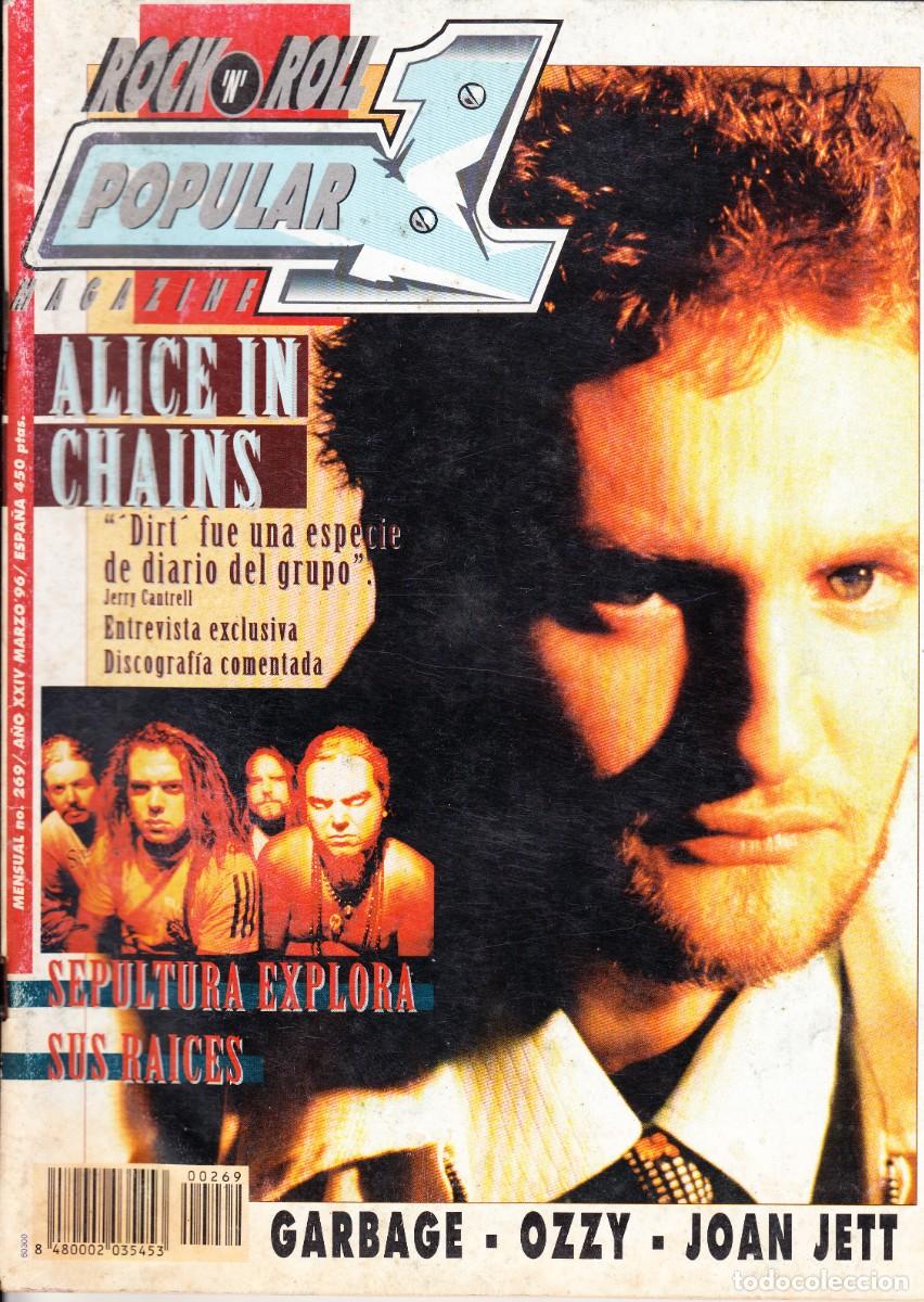 Revistas de m&uacute;sica: POPOPULAR 1. N&ordm; 269. GARBAGE. OZZY. JOAN SETT. ALICE IN CHAINS. SEPULTURA. FOO FIGHTERS.