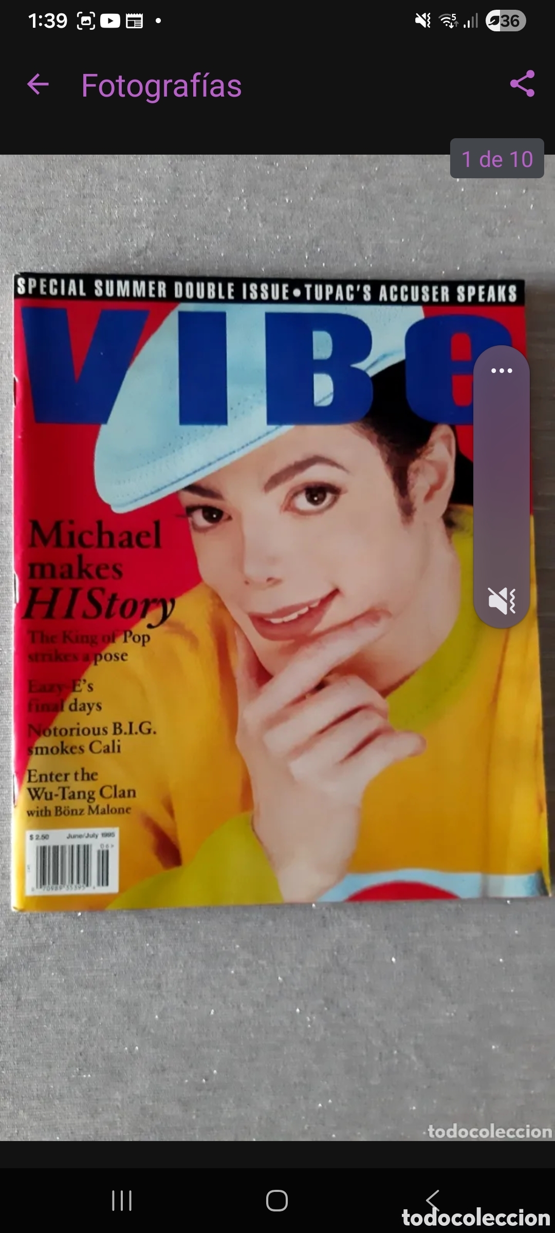 Revistas de m&uacute;sica: REVISTA &rdquo;VIBE&rdquo; USA MICHAEL JACKSON