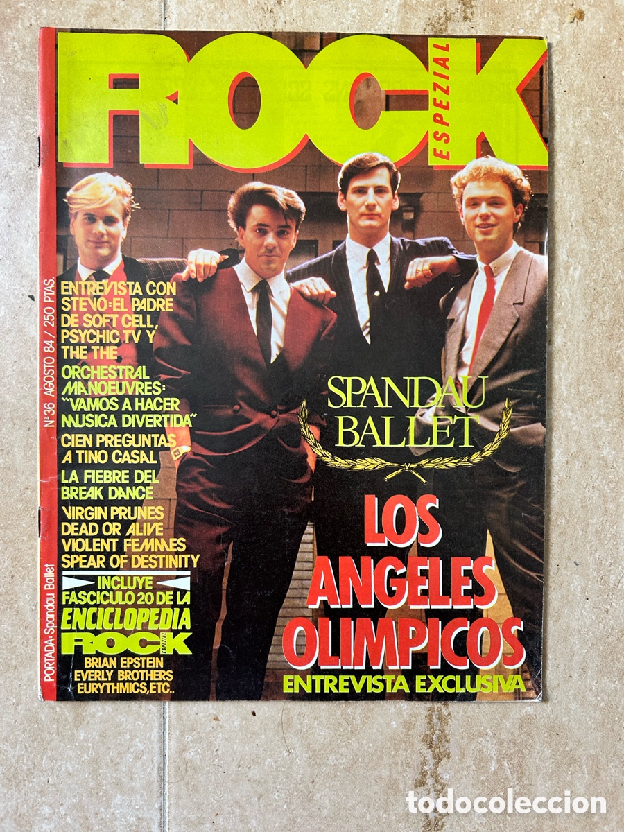 Revistas de m&uacute;sica: Revista Rock n&ordm;36 agosto 1984