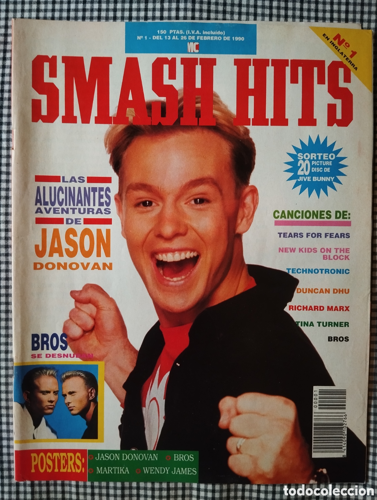 Revistas de m&uacute;sica: Jason Donovan - revista Smash Hits